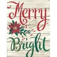 thumbnail image 3 of Jacobs, Cindy 15x18 Black Modern Framed Museum Art Print Titled - Merry and Bright Shiplap, 3 of 5