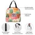thumbnail image 3 of Yiaed Succulent And Cactus Print Insulated Lunch Bag Reusable Cute Tote Lunch Box, Leakproof Cooler Lunch Bags for Work Office Travel School Picnic, 3 of 5