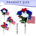 thumbnail image 3 of Le Cimetière Utilise des Paquets de Fleurs pour Créer des Fleurs Artificielles Rouges, Bleues et Blanches pour les Journées Commémoratives. Ces Fleurs Sont Utilisées pendant la Journée des Anciens Combattants et le Jour de l'Indépendance au Cimetière, 3 of 9