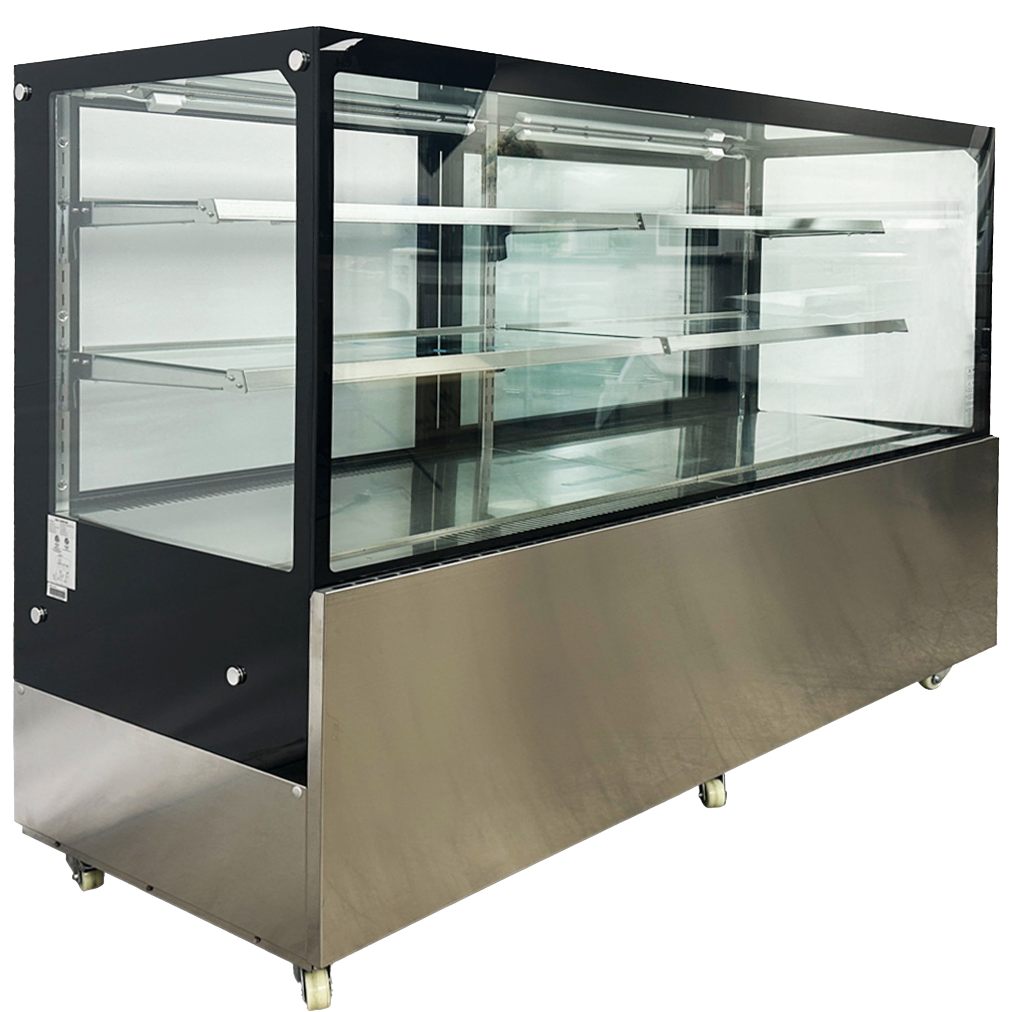 71 in. Refrigerated Bakery Display Cooler Case for Pastry Deli Upright 22.2 Cu.Ft. Cooler Glass Display Refrigerator, NSF ETL