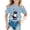 Light Blue, variant on YUEHUA Girls Graphic Tees 10-12 Girls Summer Short Sleeve T Shirt Cute Animal Print Casual Loose Fit Tee for Kids Comfortable Daily Wear Top for Girls Ages 5 14, Size 4-5 Years