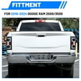 thumbnail image 3 of Full Width Rear Bumper for 2019-2024 Ram 2500 | Modular 3-Piece Heavy Duty Bumper Design | Retains Factory Sensors & Tow Hitch | Q235A Steel with Antiskid Steps & 4" Pod Lights, 3 of 8