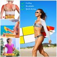 thumbnail image 3 of Cooling Shawl Arm Sleeve with Finger Hole, Comfortable & Breathable, Sun Protection Cooler Shrug, 3 of 5