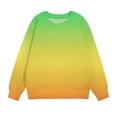 thumbnail image 7 of Bnwani Sweatshirt for Girls Long Sleeve Sports Sweatshirt Gradient Pullover Size 7-8, 7 of 7