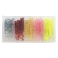 thumbnail image 1 of 50pcs Plastic Fishing Lures Worms Lures for Pike Perch Trout with Box, 1 of 8