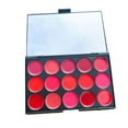 thumbnail image 2 of Paleta de labios de 15 colores, paleta de lápiz labial humectante, brillos de labios multiusos, plato de maquillaje para barra principiante, mujeres y, 2 of 9