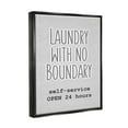 thumbnail image 3 of Stupell Industries Laundry Self Service Phrase Novelty Painting Black Floater Framed Art Print Wall Art, 25 x 31, 3 of 9