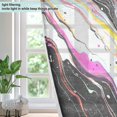 thumbnail image 4 of Yayeee Window Curtains Light Filtering 63"x42" Grommet Panel Pair Home Living Room Decor, Colorful White, 4 of 7