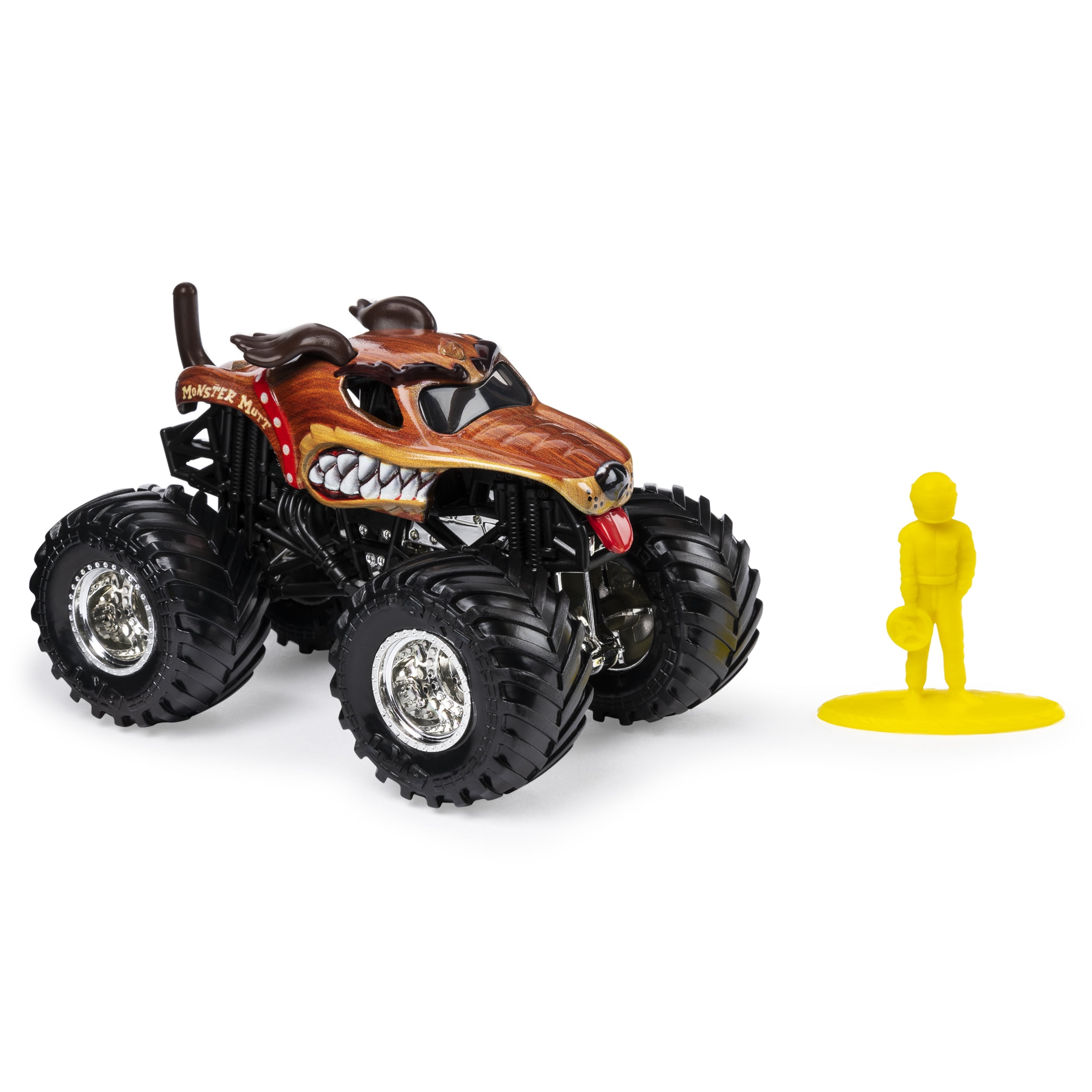 Monster Jam, Official Monster Mutt Monster Truck, Die-Cast Vehicle, Ruff Crowd Series, 1:64 Scale