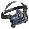 Honeywell North Half Mask Respirator,Silicone,Blk, Blue RU88001ML