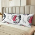 thumbnail image 4 of KLL Ultra Soft Microfiber Body Pillow Cover/Pillowcases 20"x54" with Hidden Zipper Closure-Cute Poodle Dog, 4 of 5