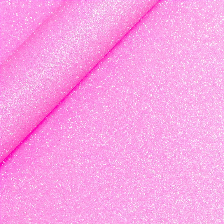 12 Neon Pink Siser Glitter Heat Transfer Vinyl (HTV)