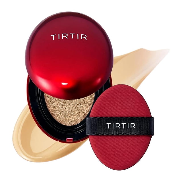TIRTIR – Mask Fit Red Cushion 18 g – TONO 22W SHEER BEIGE – Base de maquillaje de alta cobertura cushion – larga duración hasta 72 h – acab