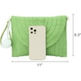 thumbnail image 2 of Kukuzhu Straw Clutch Purses for Women Summer Beach Bags Envelope Woven Clutch Handbags, 2 of 6