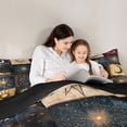 thumbnail image 5 of Manfei Sun Moon Pattern Full Size Comforter Sets,Retro Exotic Style Bedding Comforter Set,Vintage bohemian Theme Bedding Sets For Kids,Ultra Soft Home Decor Reversible,3-Piece, 5 of 8
