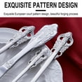 thumbnail image 4 of Ensemble de Couverts en Acier Inoxydable 4 Pcs, Design Embossé Couteau, Fourchette et Cuillères pour Repas Formels, 4 of 9
