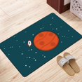 thumbnail image 3 of XMXY Space Rocket Spaceship Stars Area Rugs Doormat Outdoor Entrance , Facecloth Non-slip Floor Mat Rug for Living Room Kitchen Sink Area Indoor 36"x24", 3 of 9