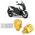 thumbnail image 3 of 2Pcs SEPP Motorcycle Rearview Mirror Bolt Screw CNC Aluminium Alloy Modification Parts M8x1.25Black, 3 of 3