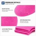 thumbnail image 3 of Comfort Crew Socks 6 Pairs for Women, Soft Breathable Stretch Socks, Non Binding Comfortable Fit for Work, Walking & Everyday Wear, Size 7-9, 3 of 6