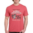 thumbnail image 4 of Rabies Awareness Fun Run - Funny TV Comedy Running T Shirt - 3X-Large - Heather Red, 4 of 9