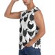 thumbnail image 3 of Fotbe Retro Rooster Men's Camiseta sin Mangas Estampada para Hombres, Playera Casual para Gimnasio, Entrenamiento, Playa-Small, 3 of 7