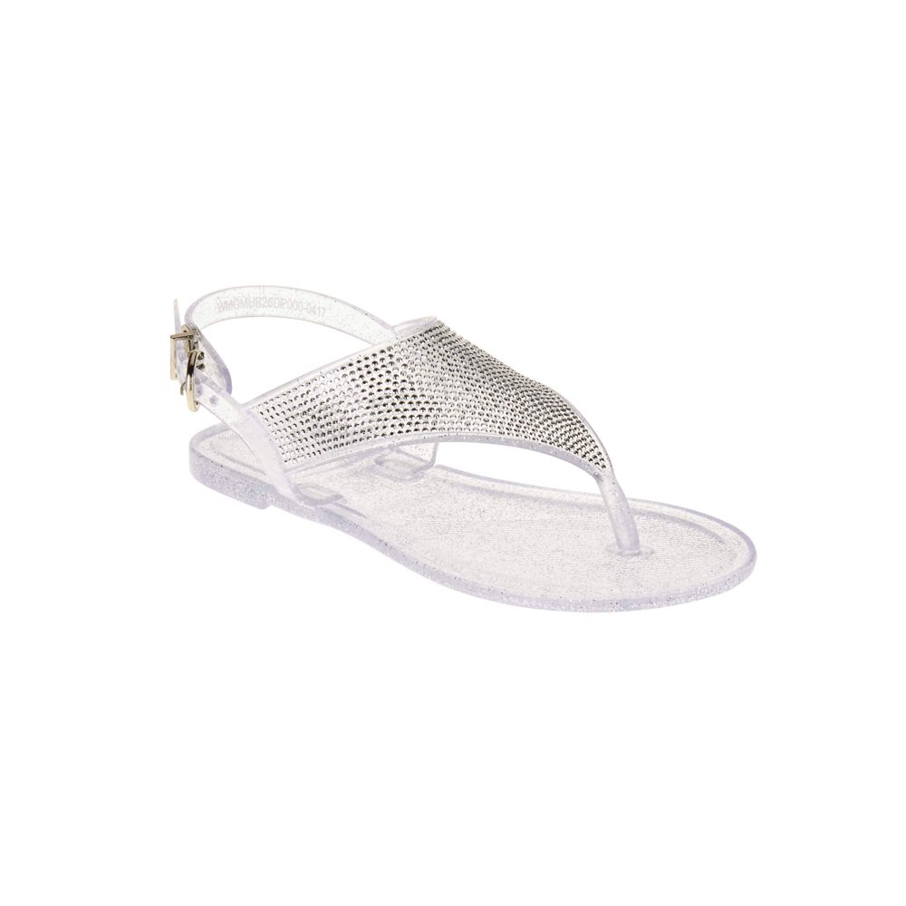 rhinestone jelly sandals