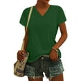thumbnail image 6 of Sweet Home Farm V Neck T Shirts for Women Stylish And Comfortable Women's Loose Fit Shirt | Casual Tee Any Occasion Short Sleeve Shirts for Women Camouflage, 6 of 8