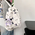thumbnail image 5 of Mochila para mujer MBTI Kuromi, estilo japonés, informal, bonita, estética, estilo universitario, con dibujos animados kawaii, para mujer, 5 of 5
