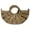 Apricot, variant on Women Fashion Hollow Crescent Moon Handbag - Fan Shaped Shell Top Handle, Patent Leather Shoulder Crossbody Bag (Multi-Colors)​