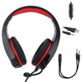 thumbnail image 2 of Auriculares de cabeza, auriculares montados en la cabeza, auriculares para juegos, auriculares para computadora, auriculares para juegos, máxima confiabilidad, 2 of 9