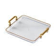 thumbnail image 3 of Plateau de Service pour Aliments et Tasses, Plateau de Service, Assiette de Douche, Plateau de Rangement pour Cosmétiques, Plateau de Coiffeuse Transparent, 3 of 9