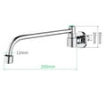 thumbnail image 1 of Kitchen Faucet Semi-automatic Swing Faucet Single Cold Wall Mounted Rotating Faucet 20/25/30cm Kitchen Stove Sink Tap, 1 of 9