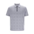 thumbnail image 6 of Mens Knit Shirts Short Sleeve Casual Tees T-Shirt Fashion Athletic Sports Tops Gray XXXL, 6 of 6