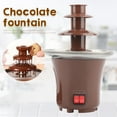 thumbnail image 4 of Three Layer Household Chocolate Fountain, Chocolate Melt Fondue, Chocolate Lava Machine for Melting Chocolate,, Chocolate Tower US 110V, 4 of 8