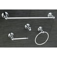 thumbnail image 3 of Kingston Brass American Classic Chrome 4-Piece Towel Bar Bath Hardware Set, 3 of 6