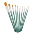 thumbnail image 6 of Royal & Langnickel - 10pc Gold Taklon Detail Variety Artist Paint Brushes | RSET-9155 |, 6 of 8