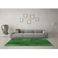 thumbnail image 3 of Ahgly Company Indoor Square Patchwork Emerald Green Transitional Area Rugs, 3' Square, 3 of 4