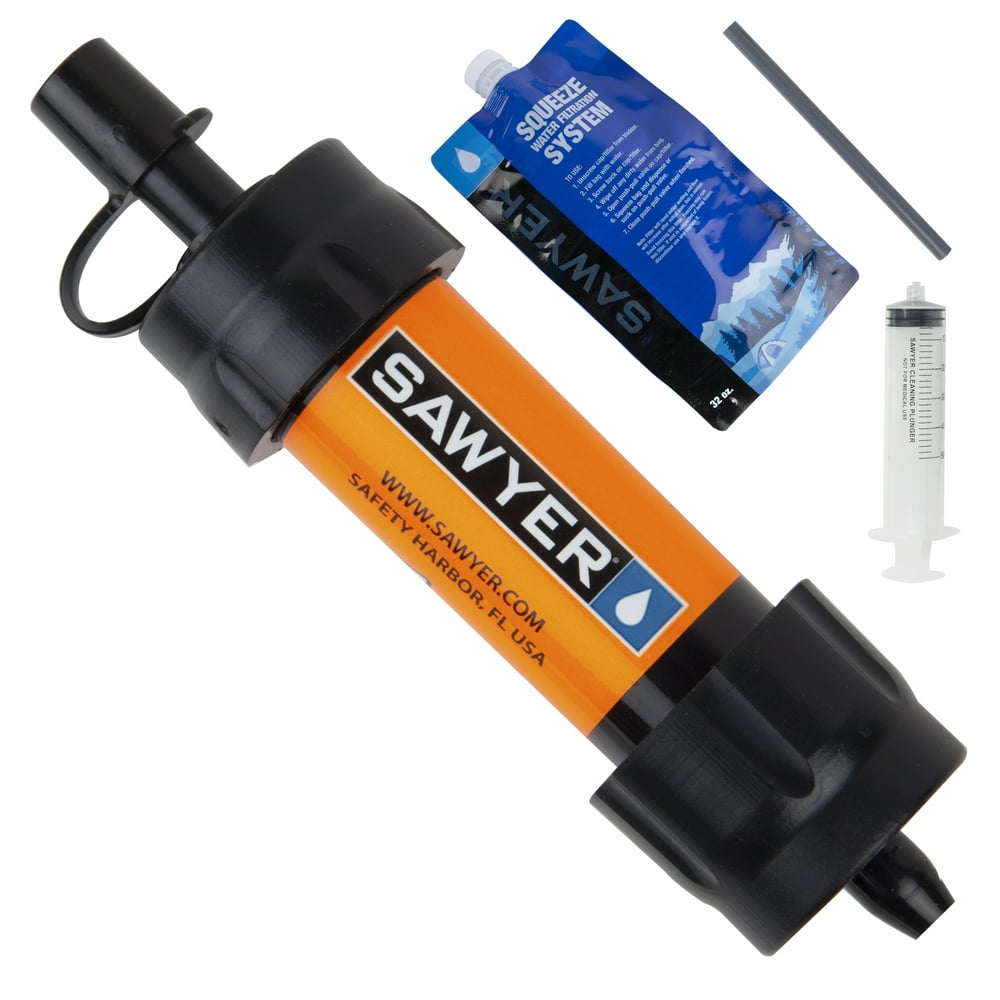 Sawyer Products SP803 MINI Water Filtration System w/ One 32Ounce (1