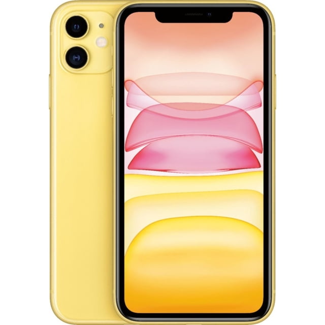 Apple iPhone 11, 128GB Totalmente desbloqueado (Verizon + Sprint + GSM desbloqueado) - Amarillo (reacondicionado) Apple Apple iPhone 11