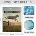 thumbnail image 3 of Diamond Art Kit for Adults, Sheep Sunset Jump Motivation Diamond Painting for Adults Beginners, 5D DIY Diamond Art Painting Kits, Colorful Diamond Painting Craft for Home Decor 12x16, 3 of 7