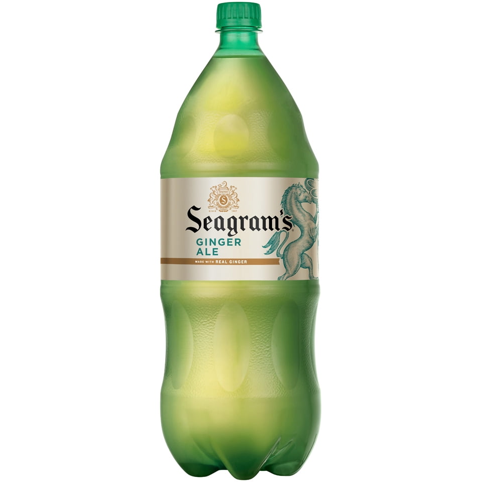 Seagram's CaffeineFree Ginger Ale Soda, 2 L