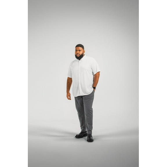 Regent Row Men’s Big & Tall Commuter Short Sleeve Button Down Shirt