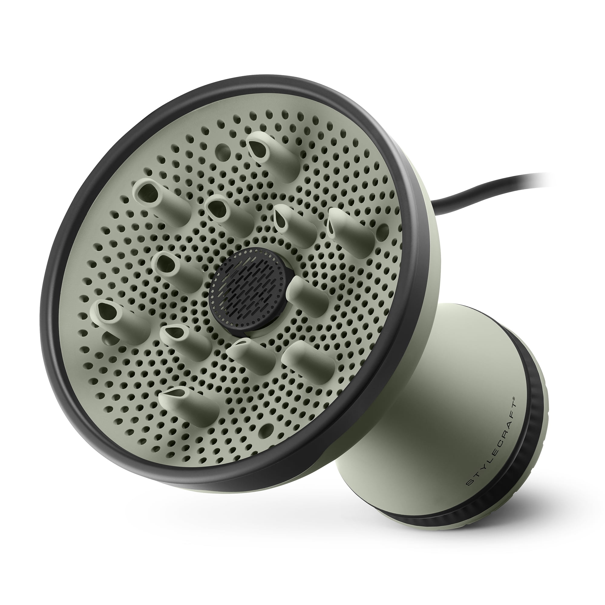StyleCraft Sage Collection Diffuser Hair Dryer for Curly Hair, Ion Generator for Frizz-Free Curls