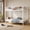White, variant on Alvantor Bunk Bed Twin over Twin for Kids, Metal Bunk Bed with Stairs and Guardrail, Converted Into 2 Twin Bed White