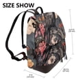 thumbnail image 2 of Easygdp Moonlit Crow Blossoms Mochila de Cuero para Mujeres, Bolso de Hombro, Bolsos de Mano de Moda para Trabajo y Viajes, 2 of 4