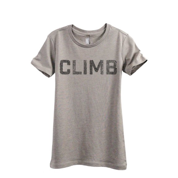 Climb Women's Fashion Relaxed T-Shirt Tee Heather Tan 2X-Large