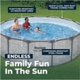 thumbnail image 5 of Bestway Steel Pro MAX 14'x48" Metal Frame Above Ground Pool w/Pump, Ladder, & Cover, Stone, 5 of 9