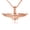 Rose, variant on Solid Gold United States Navy Officially Licensed Shield Eagle Anchor Emblem (10K White Gold, Pendant with 16" chain)