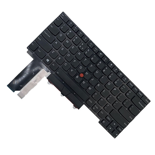 Seitruly Dispositivo de teclados con marco negro, componentes de computadora Toetsenbord oficiales, repuesto de puntero de teclado para Lenovo ThinkPad Juegos de teclado y mouse para computadora