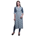 thumbnail image 1 of Bimba Kurta en Rayonne Imprimée pour Femmes Vêtements d'Été Droits, 1 of 6
